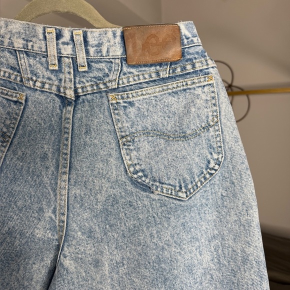 Vtg LEE Acid Wash Jeans Size 14 Medium High Rise Tapered Fit 80s/90s Y2K RARE - Picture 4 of 14